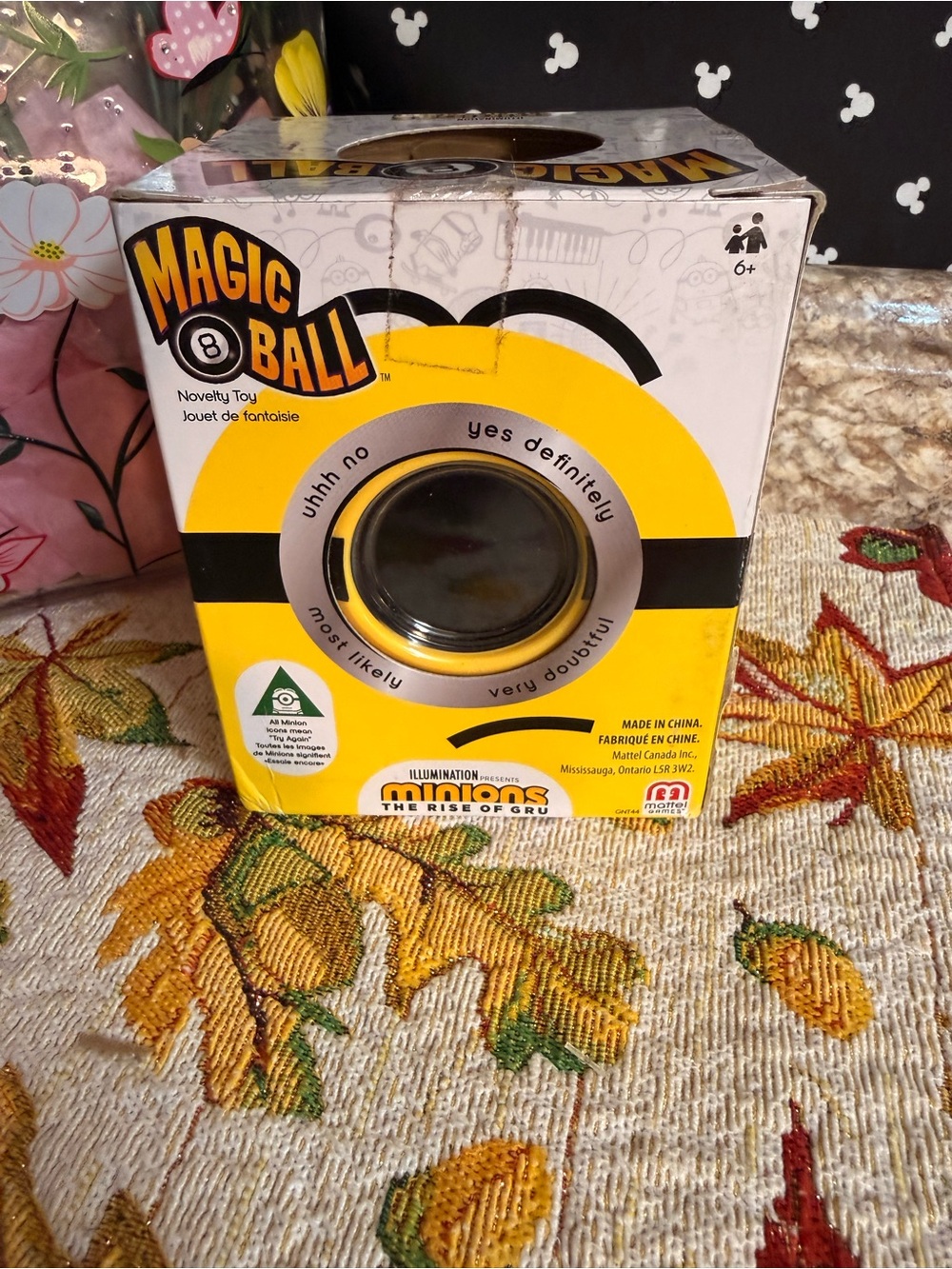 Mattel Magic 8 Ball Novelty Toy - Yellow and Black